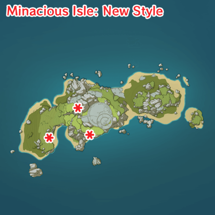 Genshin - Dream Form Animal Locations - Minacious Isle New Style