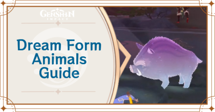 Genshin Impact - Purple Dream Form Animals in the Archipelago Guide