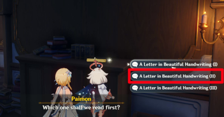 Genshin - Letters in Beautiful Handwriting 2