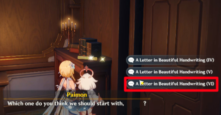 Genshin - Letters in Beautiful Handwriting 6