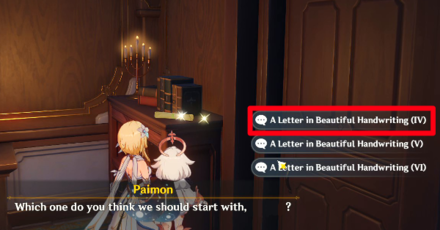 Genshin - Letters in Beautiful Handwriting 4