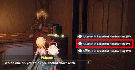 Genshin - Letters in Beautiful Handwriting 5