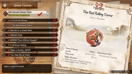 MH Rise Sunbreak - MR 1 Volvidon Quest