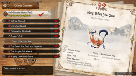 MH Rise Sunbreak - MR 1 Great Izuchi