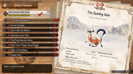 MH Rise Sunbreak - HR 4 Great Izuchi Quest