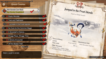 MH Rise Sunbreak - HR 1 Great Izuchi Quest