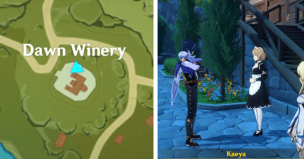 Genshin - Kaeya at the Dawn Winery in Hidden Strife
