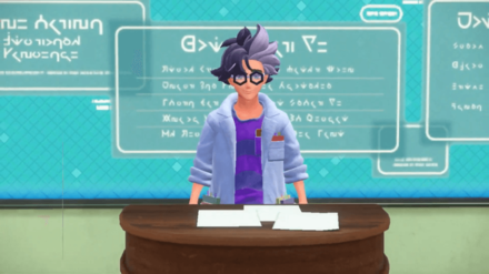 Pokemon Scarlet and Violet SV - Jacq with Screen Behind