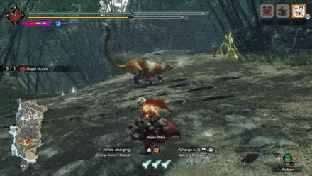 MH Rise Sunbreak - Great Izuchi Hanging Tail Slam