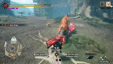 MH Rise Sunbreak - Great Wroggi Agile Backhop