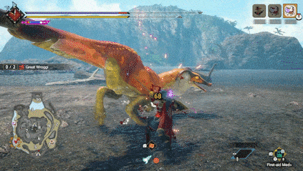 MH Rise Sunbreak - Great Wroggi Spinning Tail Attack
