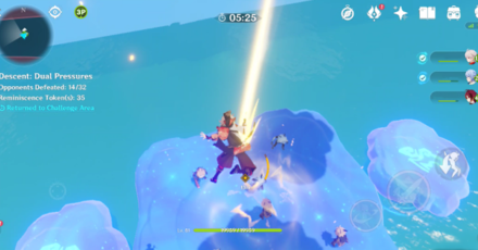 Genshin - Plunge Down on Enemies