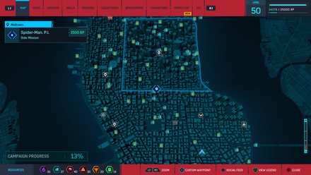 Spider-Man Remastered - P.I. Map