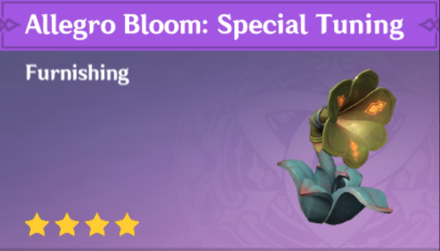 Genshin Impact - How to Get Allegro Bloom: Special Tuning Furnishing