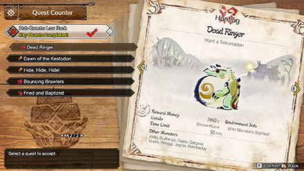 MH Rise Sunbreak - Tetranadon Dead Ringer