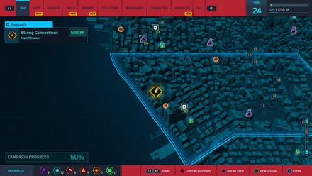 strong connections map