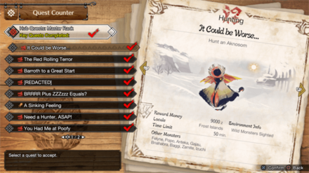 MH Rise Sunbreak - MR 1 Aknosom Quest