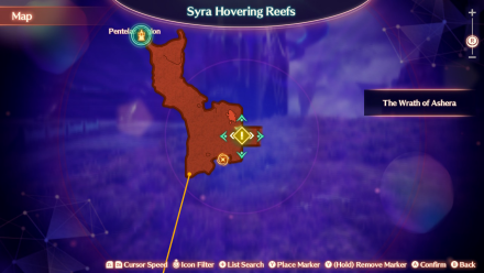 The Wrath of Ashera Zoomed In Map