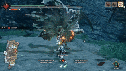 MH Rise Sunbreak - Aknosom Retreating Fireball Scatter