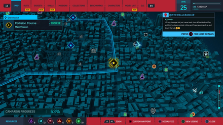 collision course map
