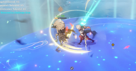 Genshin - Throw Enemies off the Platform