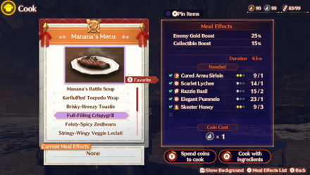 Xenoblade Chronicles 3 - Eat a Gold Boosting Meal