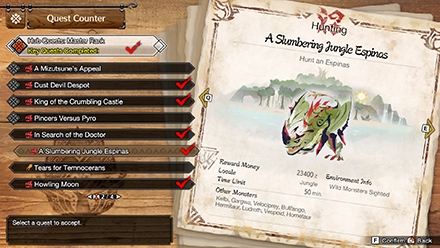 MH Rise Sunbreak - A Slumbering Jungle Espinas