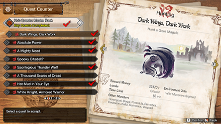 MH Rise Sunbreak - Dark Wings, Dark Work