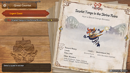 MH Rise Sunbreak - Scarlet Tengu in the Shrine Ruins