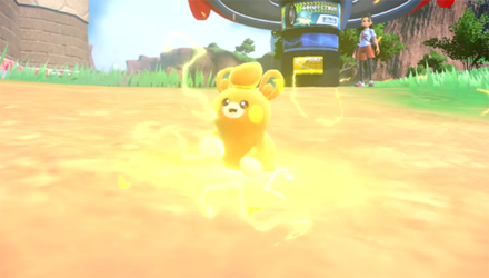 Pokemon Scarlet and Violet SV - Pawmi Using Charge