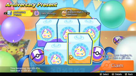 Pokemon UNITE - Event Cake Anniversary Present