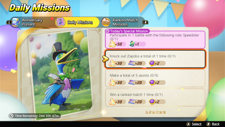 Pokemon UNITE - Event Cake Daily Missions