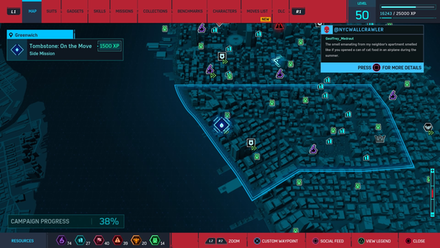 Spider-Man Remastered - On the Move Map