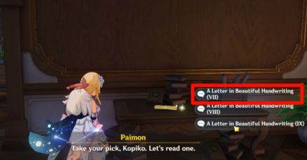 Genshin - Letters in Beautiful Handwriting 7