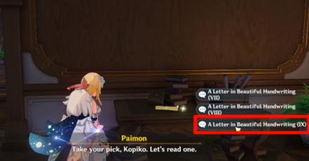 Genshin - Letters in Beautiful Handwriting 9