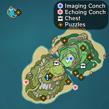Genshin - Pudding Isle Map - Hoverlight-Unyielding