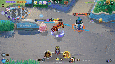 Pokemon UNITE - Buzzwole Using Smack Down on Snorlax.gif