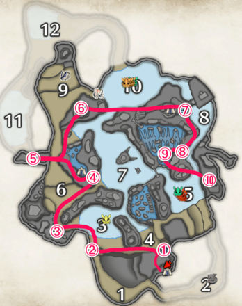 MH Rise Sunbreak - Frigid Berry Route