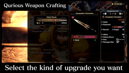 Qurious Crafting (Augmenting Weapons)