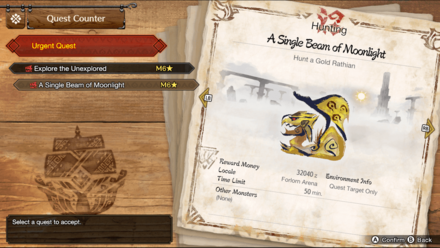 MH Rise Sunbreak - A Single Beam of Moonlight Gold Rathian Quest