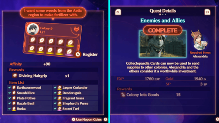 Xenoblade Chronicles 3 - How to Raise Colony Affinity