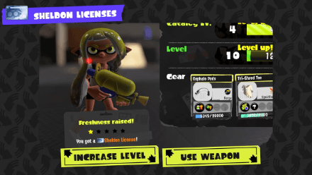 Splatoon 3 Earn Sheldon Licenses