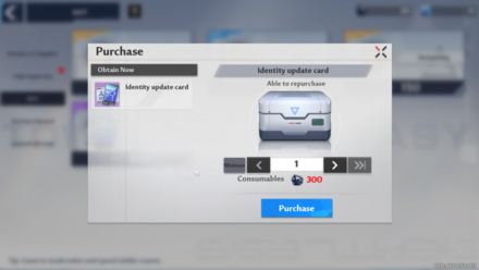 Tower of Fantasy - Identity Update Card