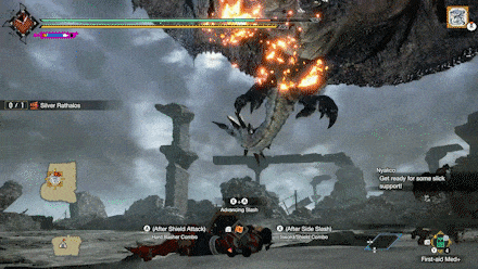 MH Rise Sunbreak - Silver Rathalos Triple Fire Blast