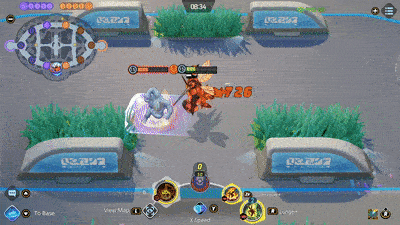 Pokemon UNITE - Buzzwole Using Superpower on Machamp while Immune