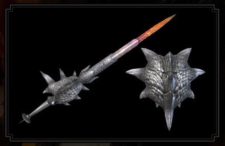 MH Rise Sunbreak - Silver Prominence Lance Layered Weapon Image