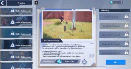 Tower of Fantasy - Training