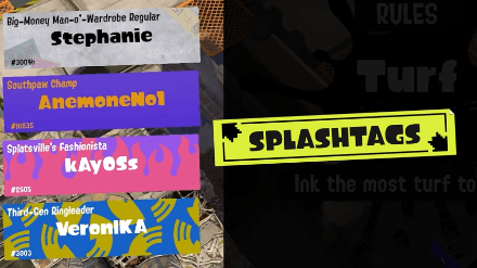 Splatoon 3 Direct Spashtags