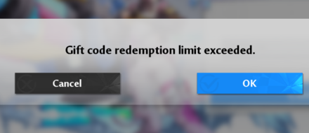 Tower of Fantasy - Redemption Limit