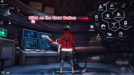 Tower of Fantasy - Click on the Crew Button